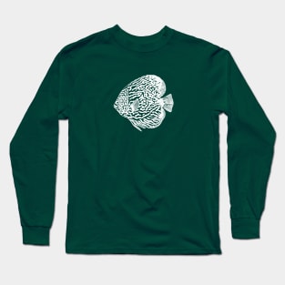 Discus Fish or Pompadour Fish - hobby aquarists fish design Long Sleeve T-Shirt